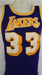 Kareem Abdul-Jabbar 1980-85 Los Angeles Lakers Game Used Jersey w/MEARS A10 & Dave Miedema LOA's