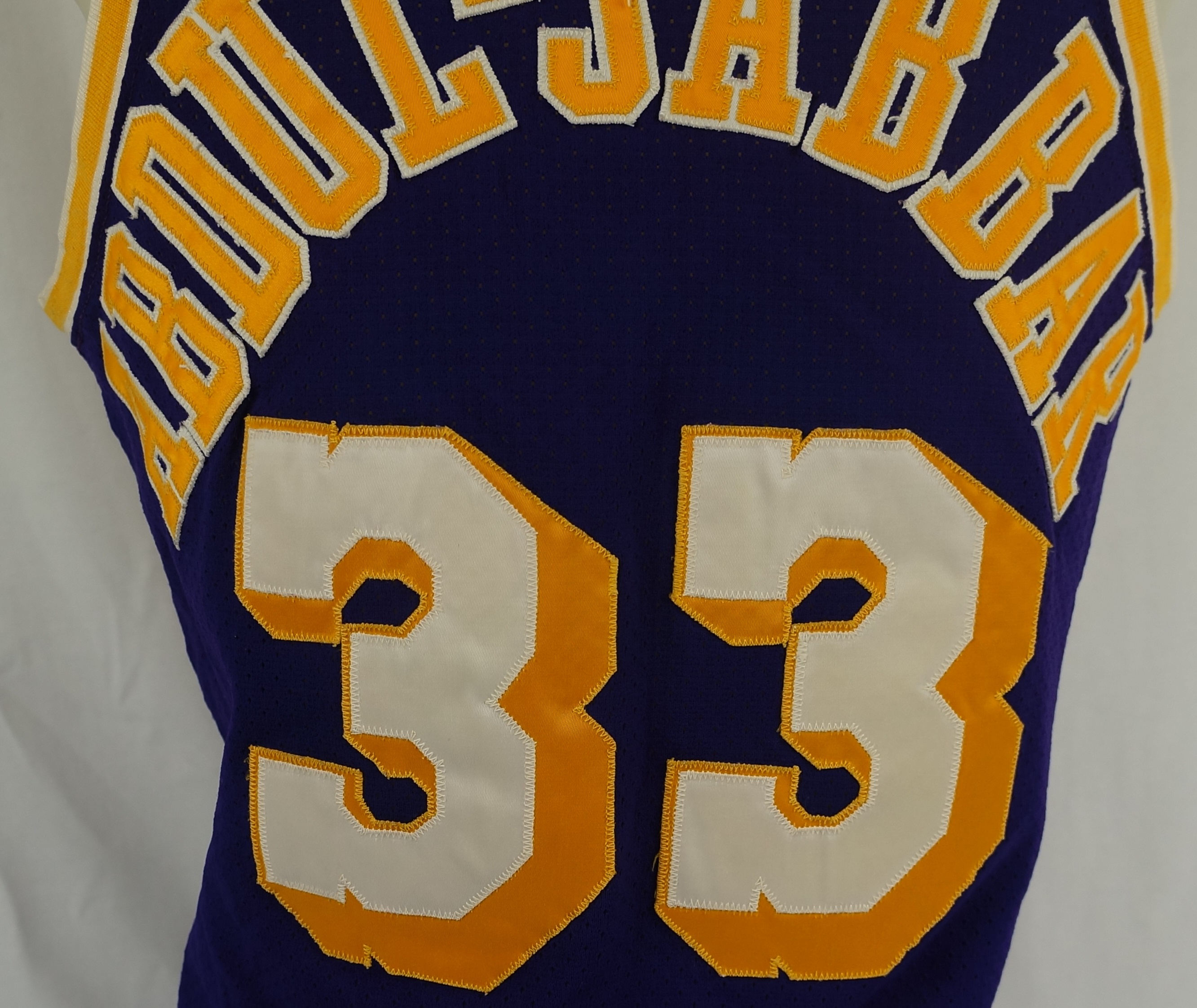 Kareem Abdul-Jabbar 1984 NBA Finals Los Angeles Lakers Game Worn Jersey, Matched to Multiple Games, ZENITH, PART II, 2023