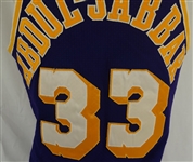 Kareem Abdul-Jabbar 1980-85 Los Angeles Lakers Game Used Jersey w/MEARS A10 & Dave Miedema LOA's