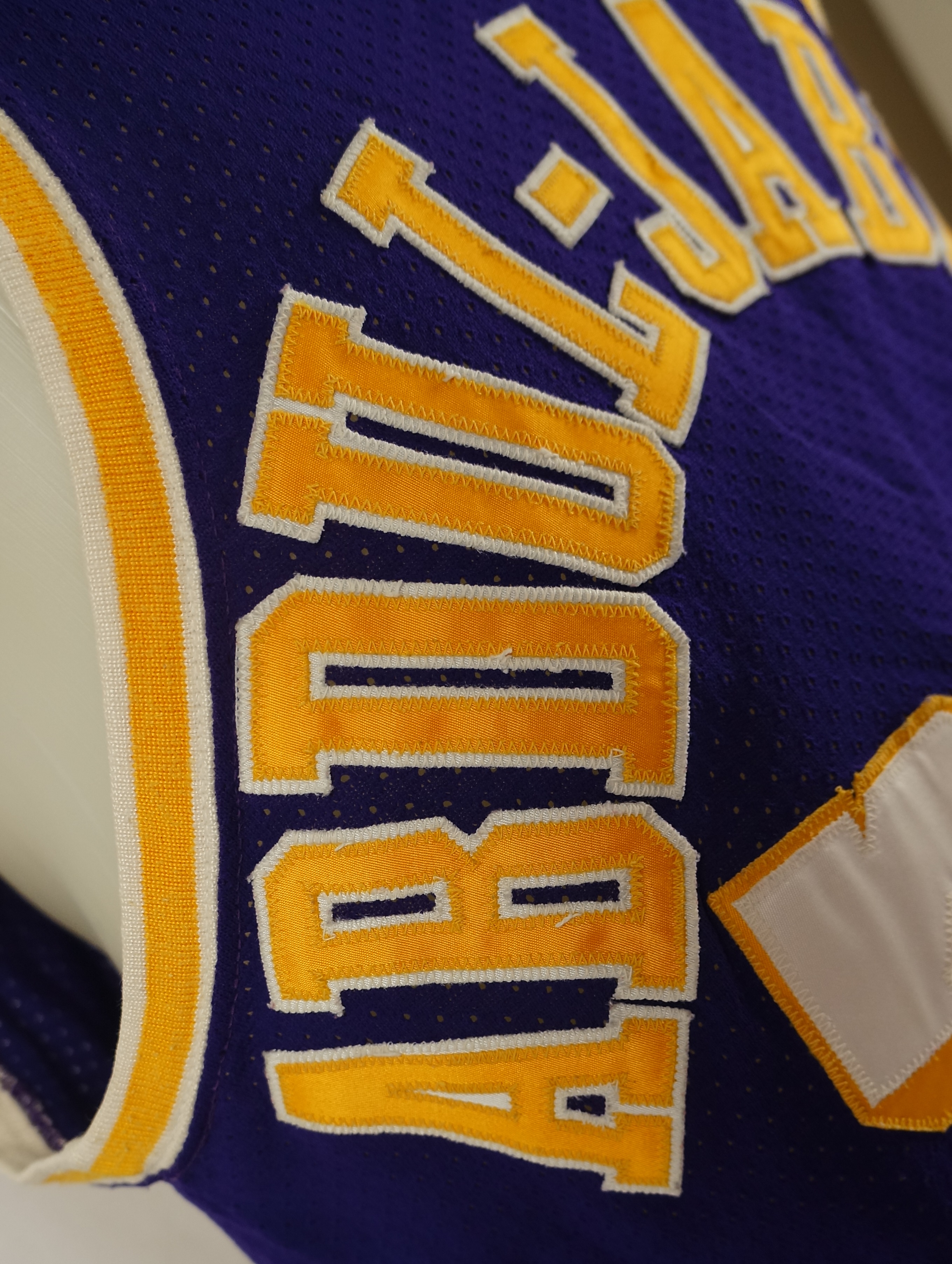 Kareem Abdul Jabbar Jersey Poster LA Lakers 84/85 Retro
