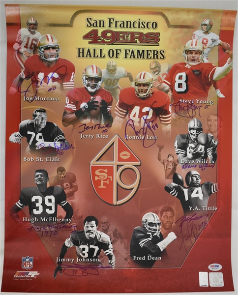 San Francisco 49ers Legends Autographed 16x20 Photo