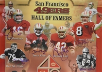 San Francisco 49'ers Legends Autographed 16x20 Photo