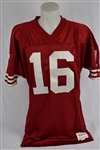 Joe Montana 1990 Game Used & Autographed Jersey w/Sports Investors Authentication LOA & PSA/DNA 