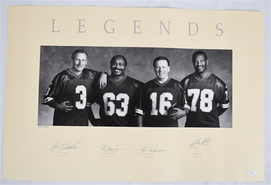 Kansas City Chiefs Autographed Legends Limited Edition Lithograph