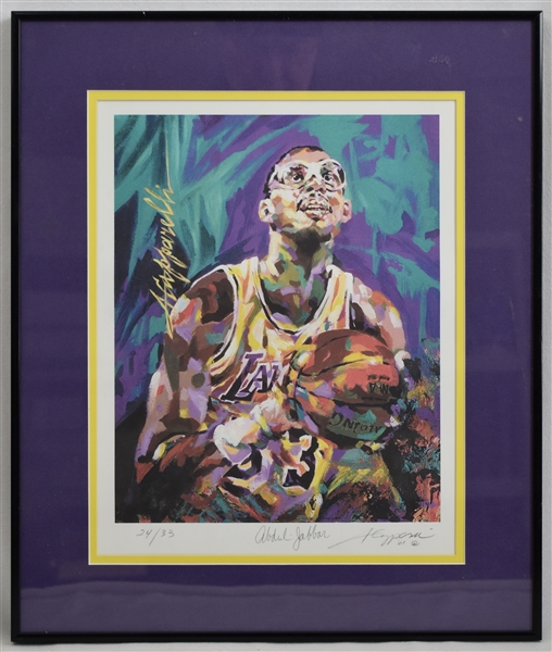 Kareem Abdul-Jabbar Autographed & Framed Limited Edition Lithograph