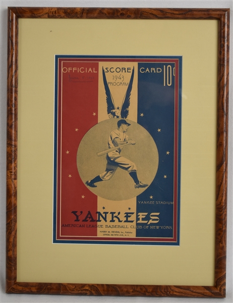 New York Yankee 1943 Program