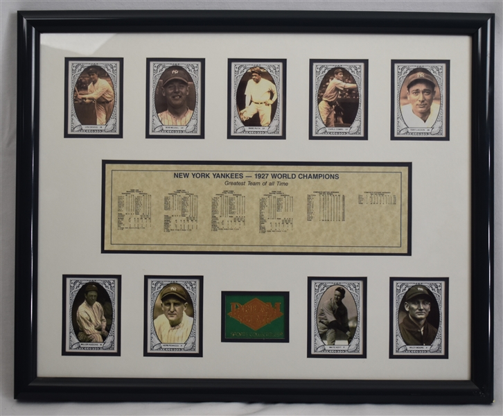 New York Yankee 1927 World Series Champions Framed Display