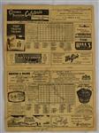 New York Yankees 1960 Spring Training Scorecard w/12 Signatures Including Mickey Mantle & Roger Maris