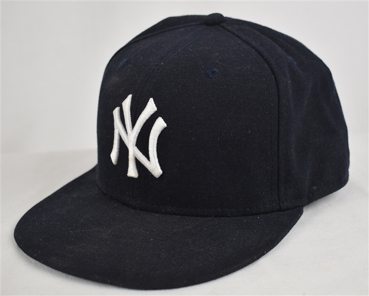 Mariano Rivera c. 2010-11 New York Yankees Game Used Hat w/Dave Miedema LOA