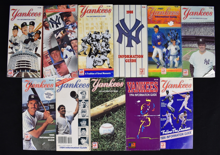 1984-1994 New York Yankee Information Guides
