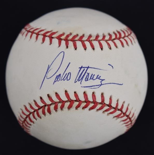 Pedro Martinez Autographed Baseball