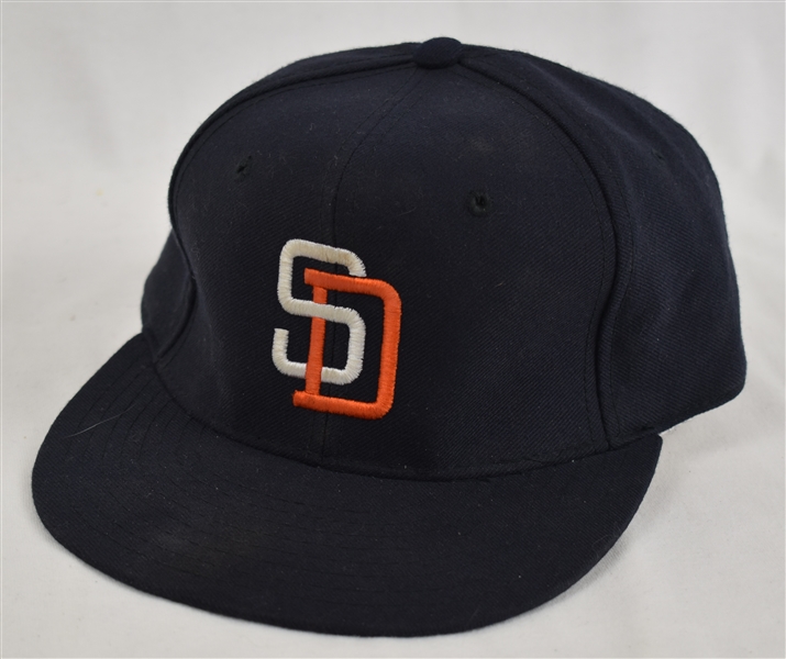 Tony Gwynn San Diego Padres c. 1994-95 Game Used Hat w/Dave Miedema LOA