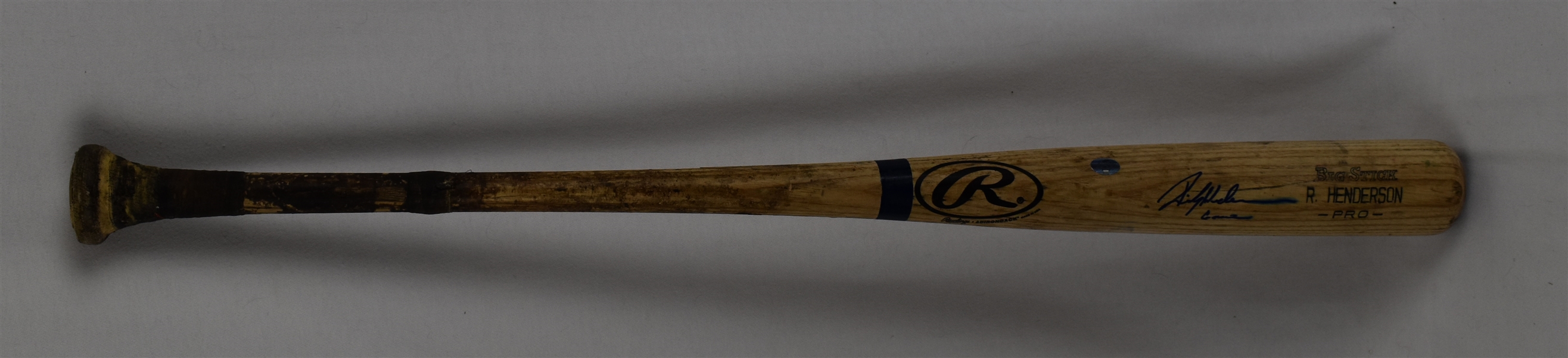 Rickey Henderson 2003 LA Dodgers Professional Model Autographed Bat w/Henderson Signed LOA