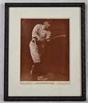 Ty Cobb Autographed Original Charles Conlon M114 Magazine Premium Framed Display PSA/DNA