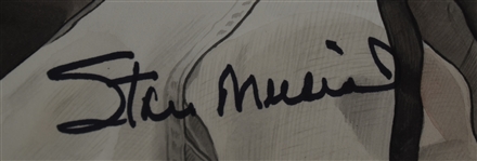 Stan Musial Original James Fiorentino Water Color Painting