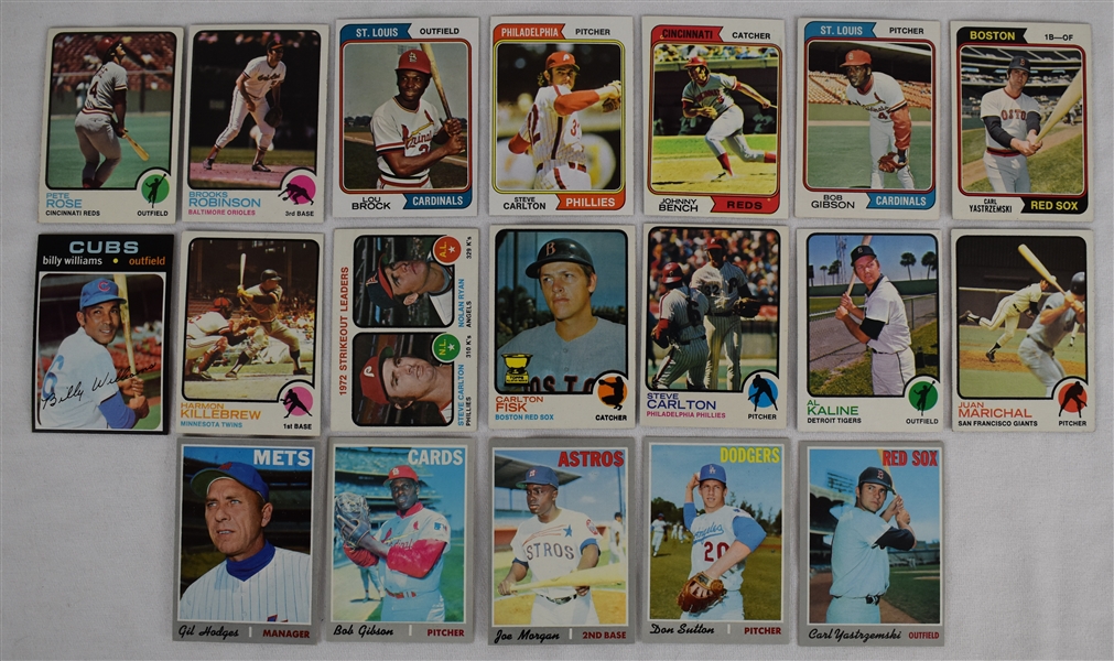 Collection of 19 Vintage 1970-74 Topps Cards w/Joe Morgan