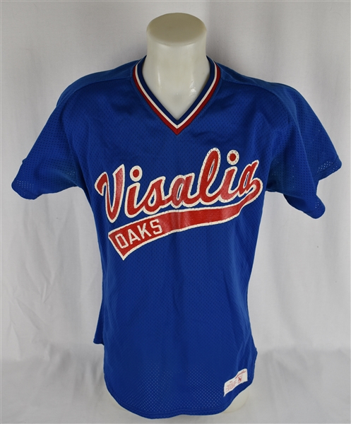 Joe Kubit 1983 Visalia Oaks (Minnesota Twins) Game Used Minor League Jersey w/Medium Use