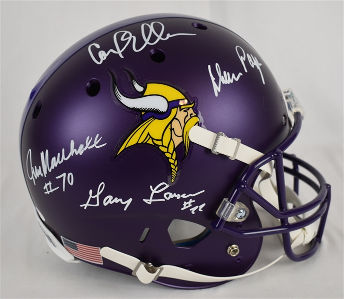 Purple People Eaters Autographed Full Size Helmet