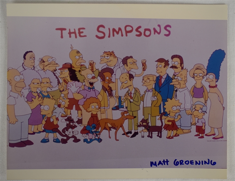 "The Simpsons" Matt Groenig Portrait