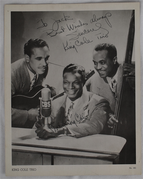 Nat King Cole Autographed Photo
