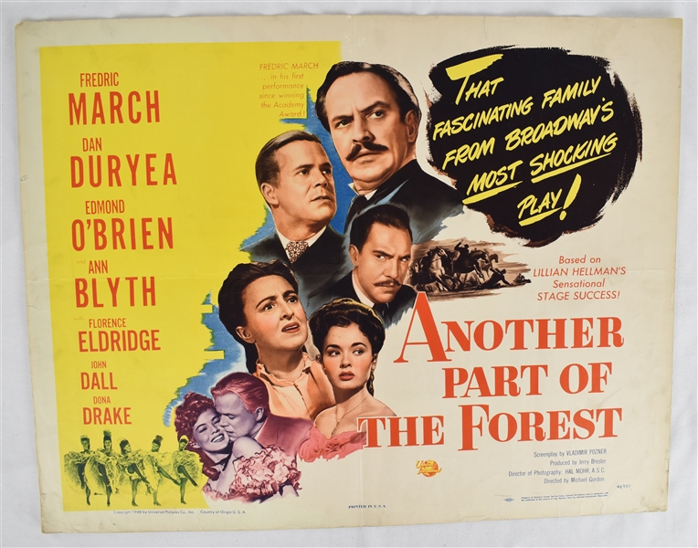 Vintage 1948 "Another Part of the Forest" Movie Poster