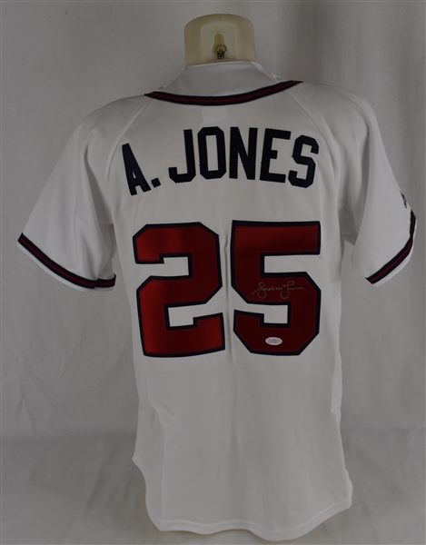 Andrew Jones Autographed Atlanta Braves Jersey