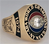 Julius Erving 1974  NY Nets ABA World Champs 10k Gold Jostens