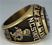 Jim Valvano 1987 NC State ACC Championship Ring
