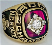 Jim Valvano 1987 NC State ACC Championship Ring