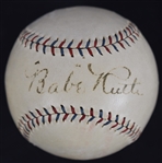 Babe Ruth 1927-28 Single Signed Baseball PSA/DNA LOA