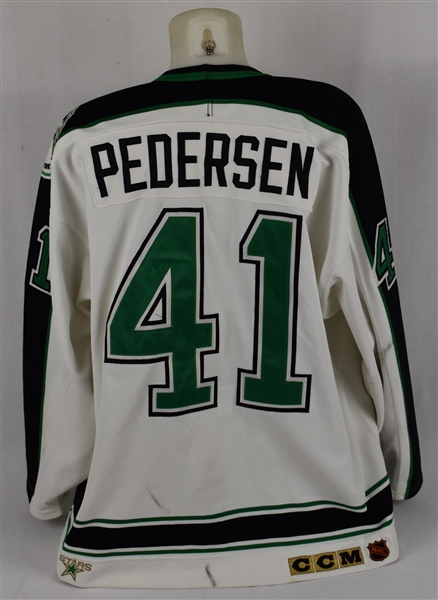 Allan Pedersen 1991-92 Minnesota North Stars Game Used Jersey