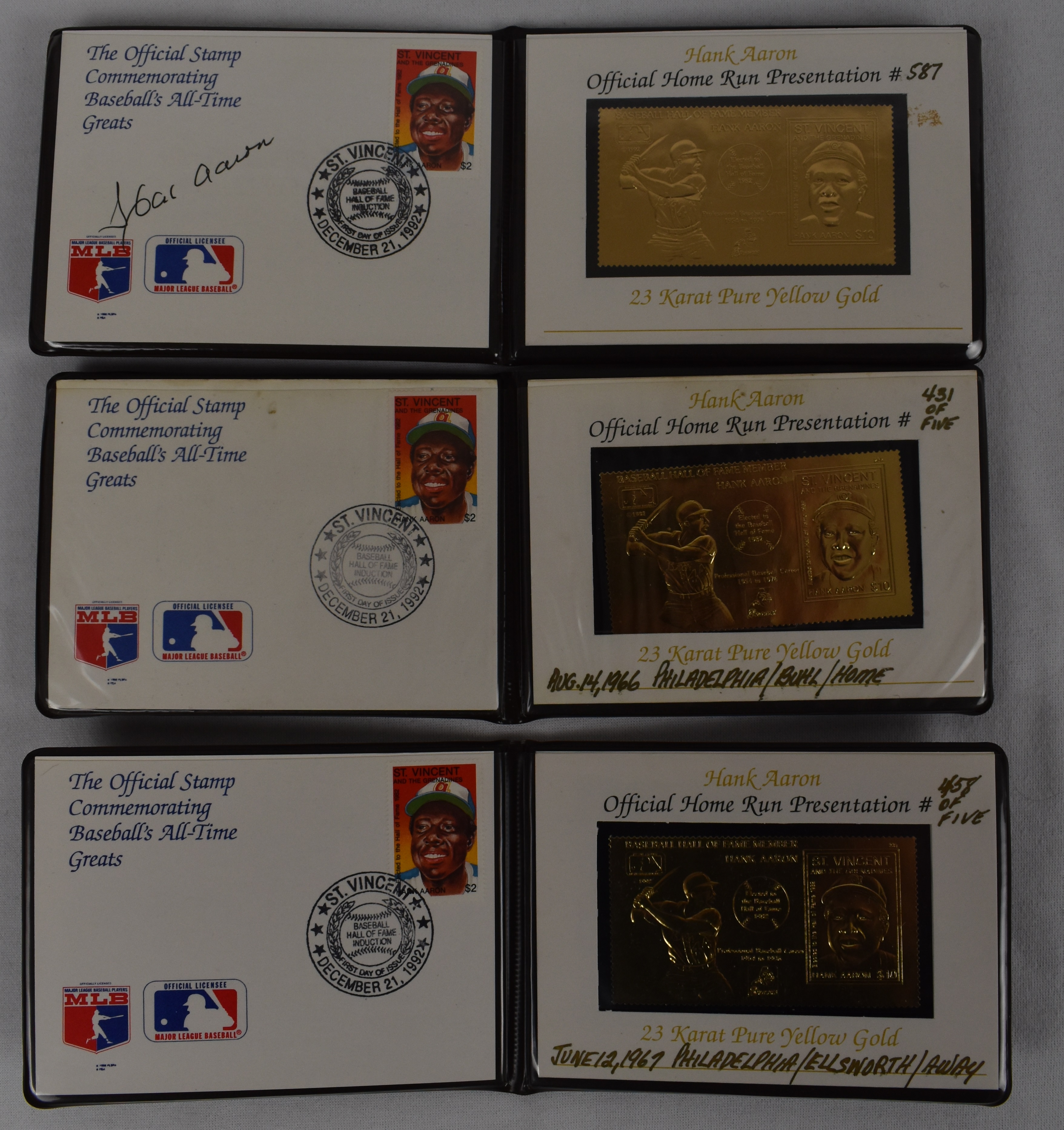 Lot Detail - HANK AARON AUTOGRAPHED LIMITED EDITION (#22/44