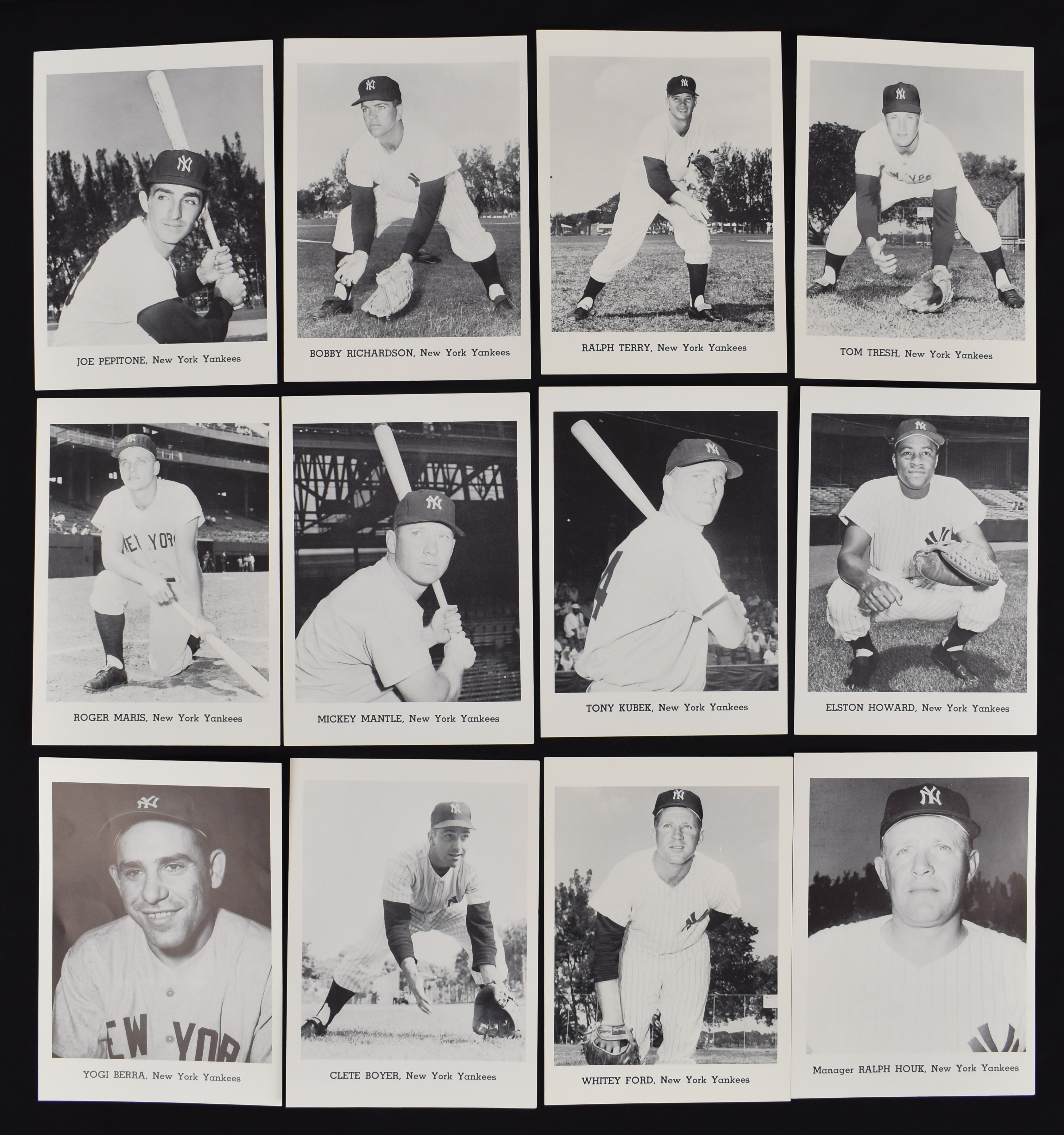 Lot Detail - New York Yankees 1960's Set of 12 Jay Publishing 5x7 ...