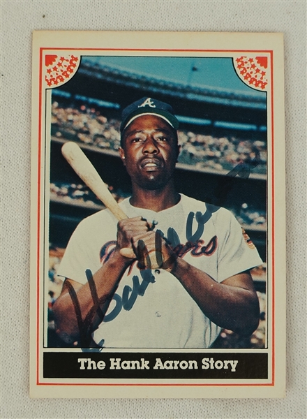 Hank Aaron 1983 Autographed Limited Edition Card Set