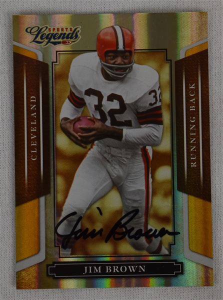 Jim Brown 2008 Donruss Sports Legends Autographed Card #1/10