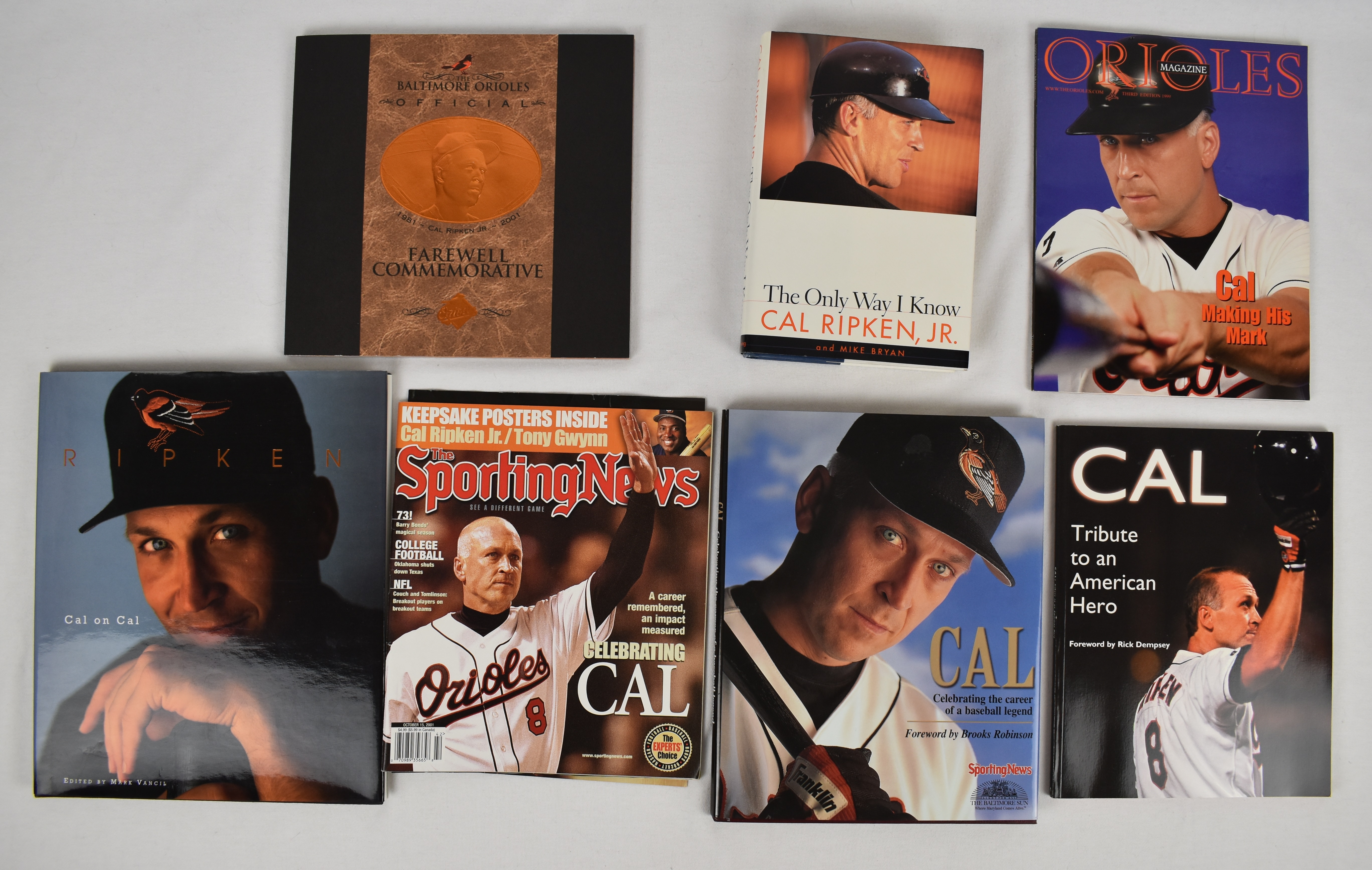 Lot Detail Cal Ripken Book Collection