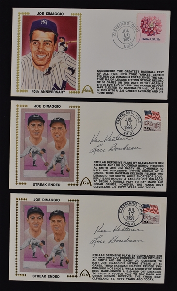 Joe DiMaggio "Streak" Collection of Autographed First Day Covers 
