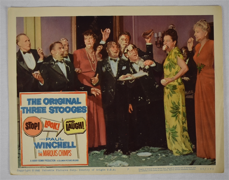Vintage 1960 "The Original Three Stooges" Movie Poster
