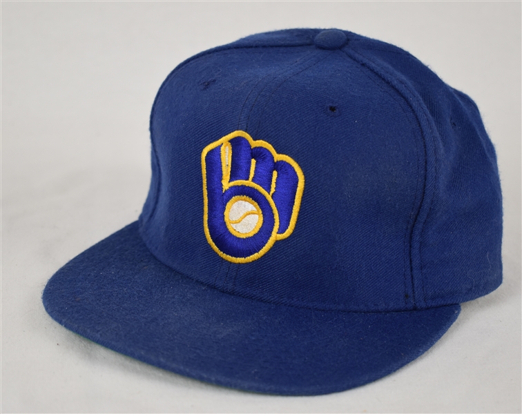 Robin Yount c. 1989-91 Milwaukee Brewers Game Used Hat
