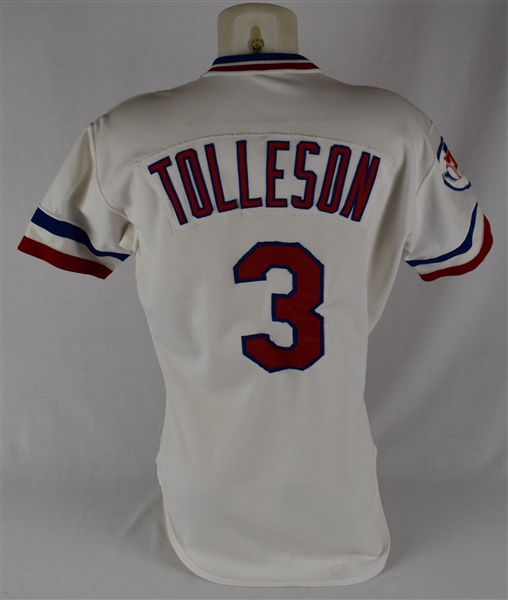 Wayne Tolleson 1981 Texas Rangers Game Used Jersey