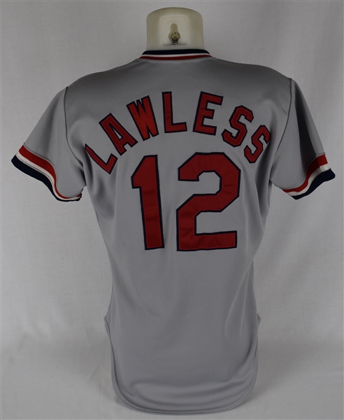 Tom Lawless 1985 St. Louis Cardinals Game Used Jersey