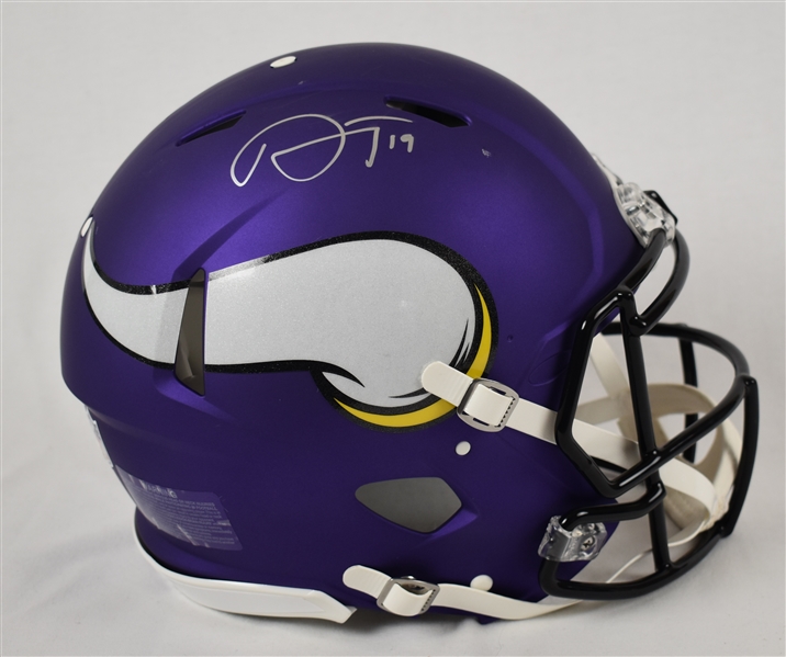 Adam Thielen Autographed Minnesota Vikings Full Size Riddell Helmet