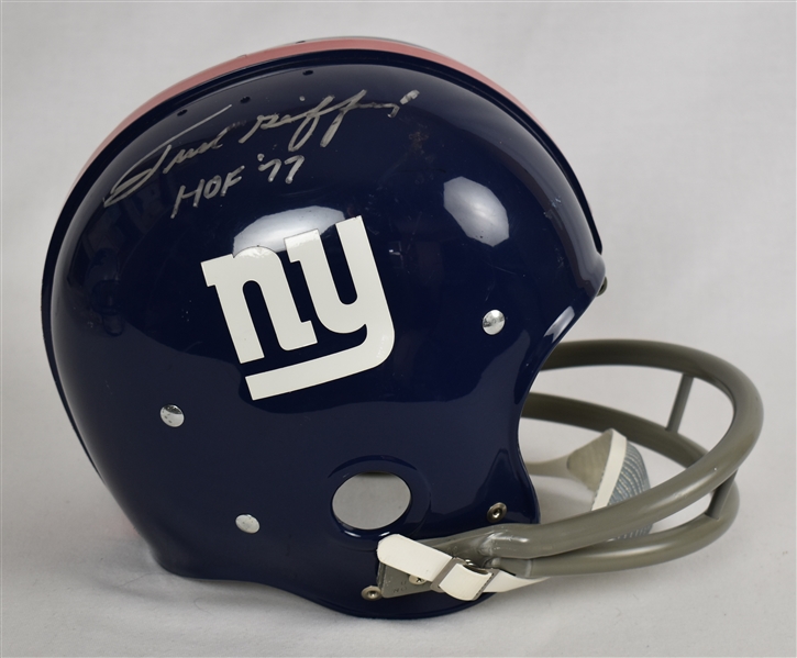 Frank Gifford Autographed New York Giants Full Size Helmet 