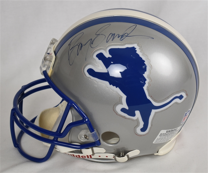 Barry Sanders Autographed Detroit Lions Full Size Helmet 