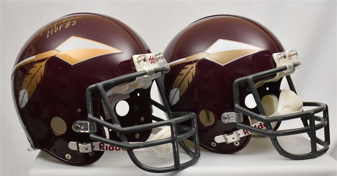 Sonny Jurgensen & Charley Taylor Autographed Washington Redskins Full Size Helmets
