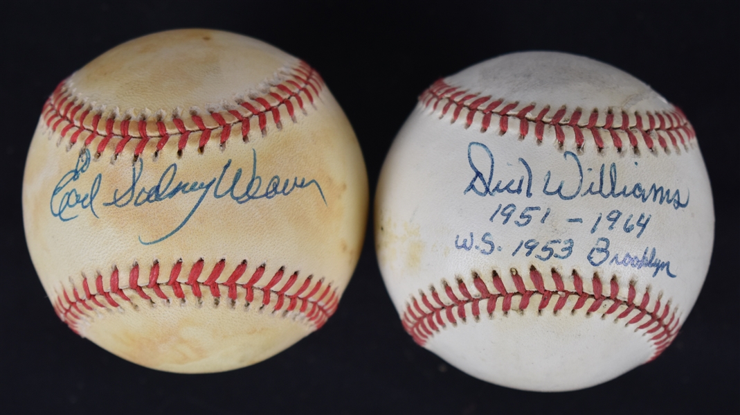 Earl Weaver & Dick Williams Autographed Baseballs