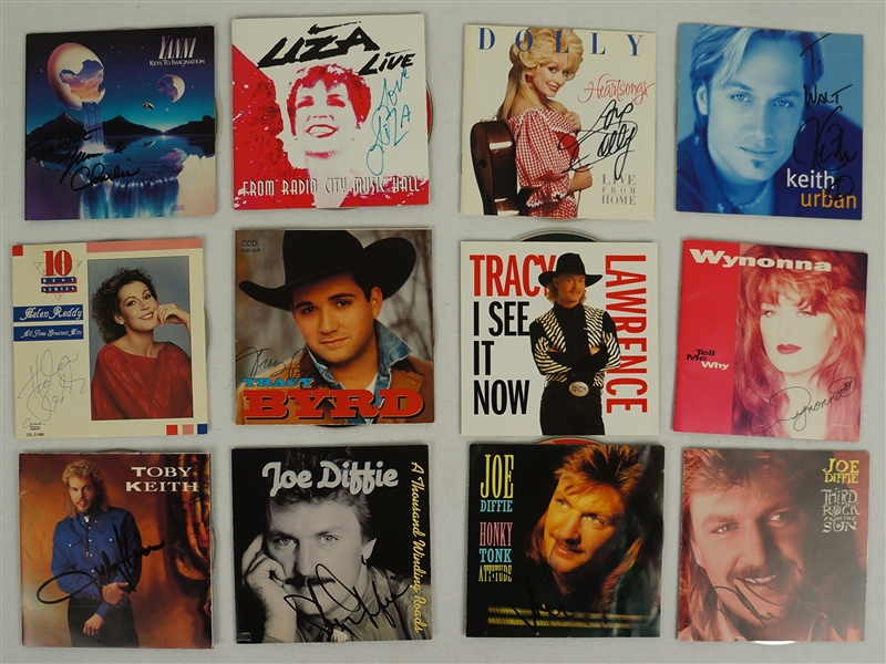Collection of 12 Autographed CDs No Case