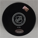 Eddie Giacomin Autographed & Inscribed HOF '87 New York Rangers Hockey Puck