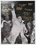 Vince Lombardi Super Bowl I & II Championship Team Autographed & Inscribed 16x20 Photo w/9 Signatures