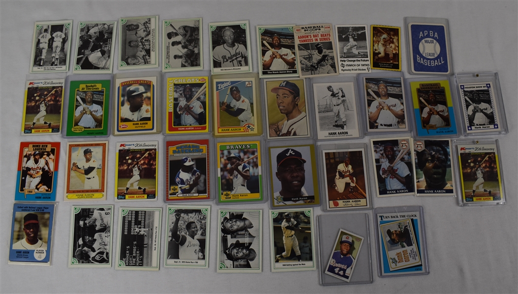 Hank Aaron 38 Vintage Baseball Cards APBA